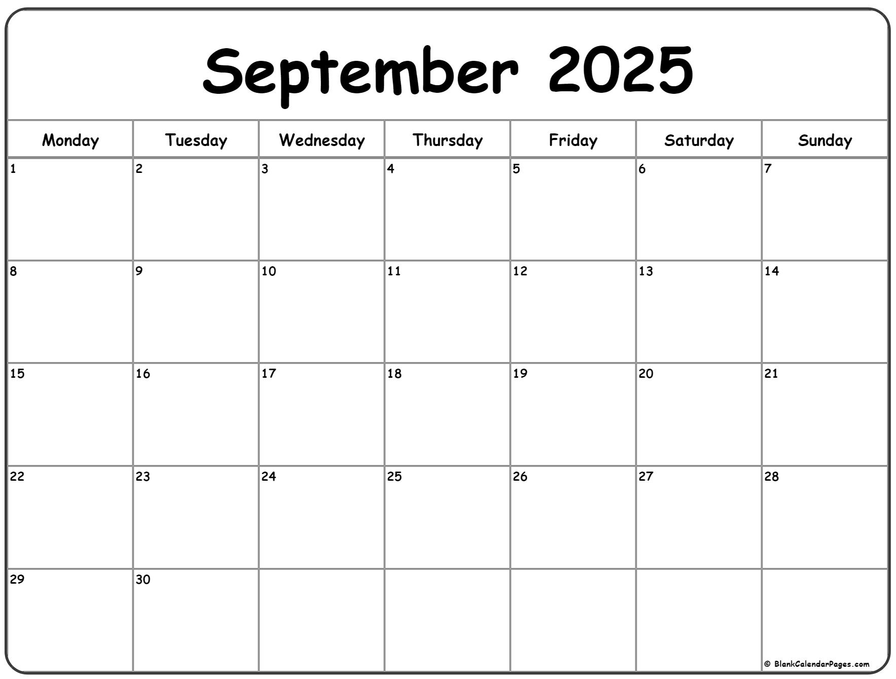 Google Calendar - September 2025