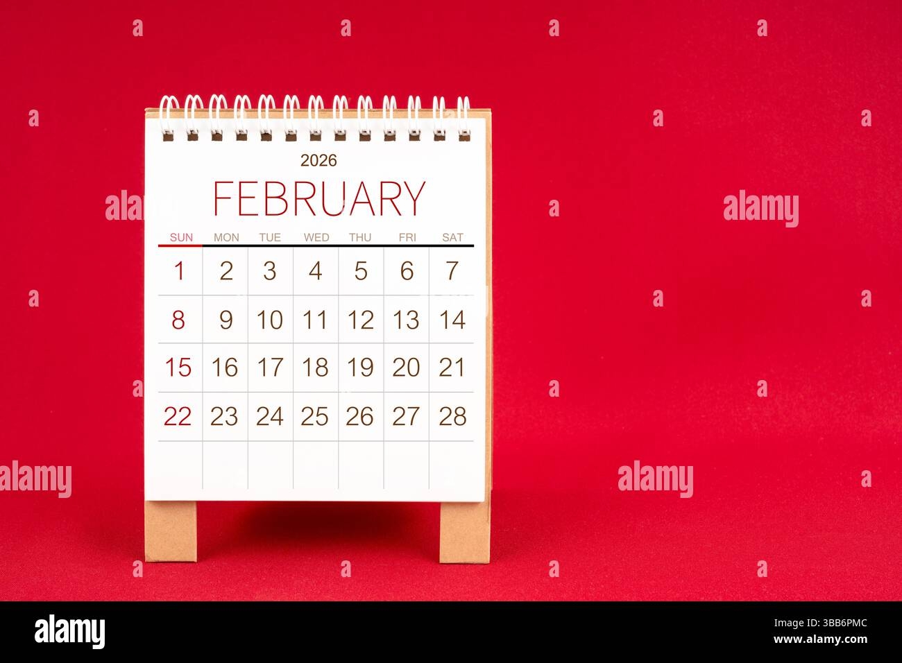 February 2026 Calendar Background