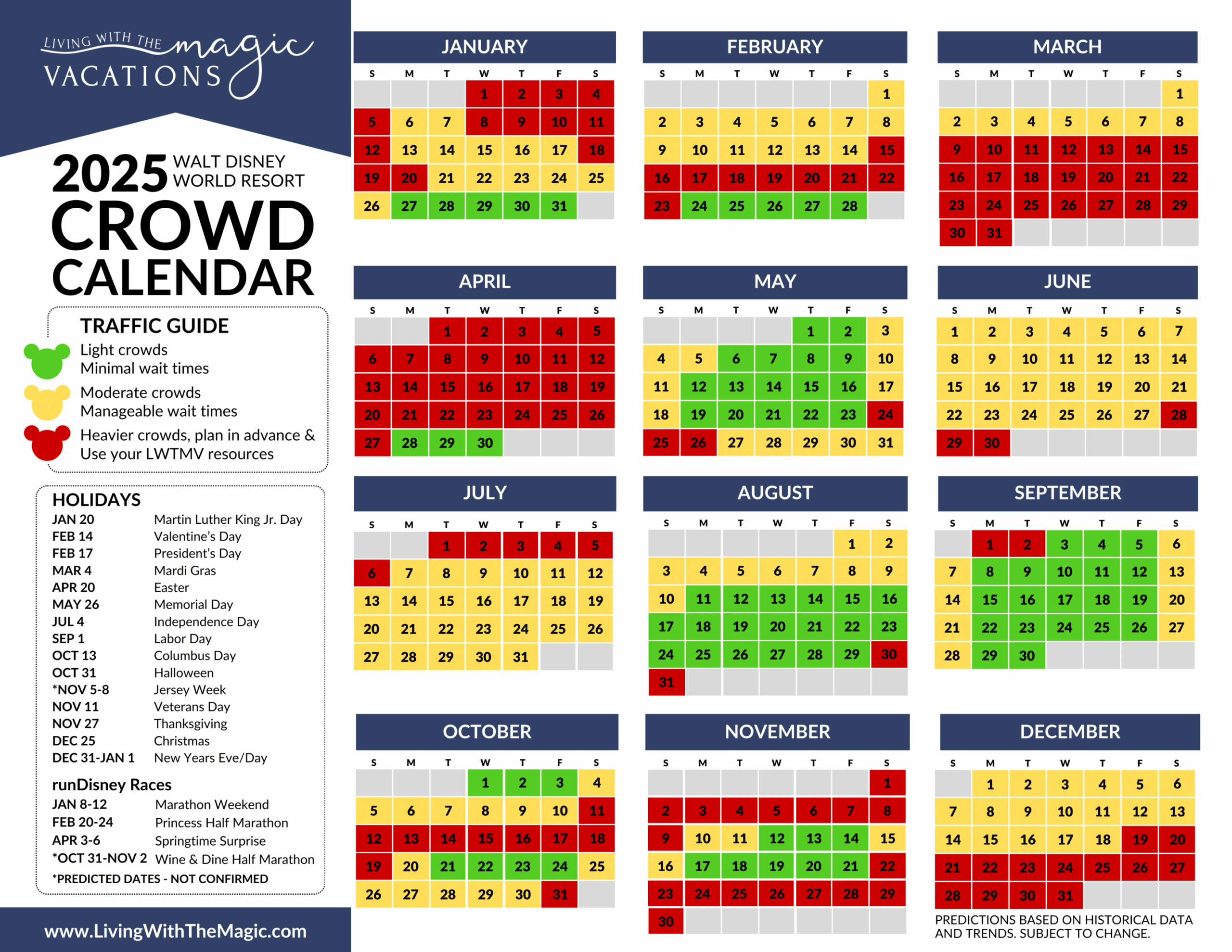 Disney World March 2026 Crowd Calendar