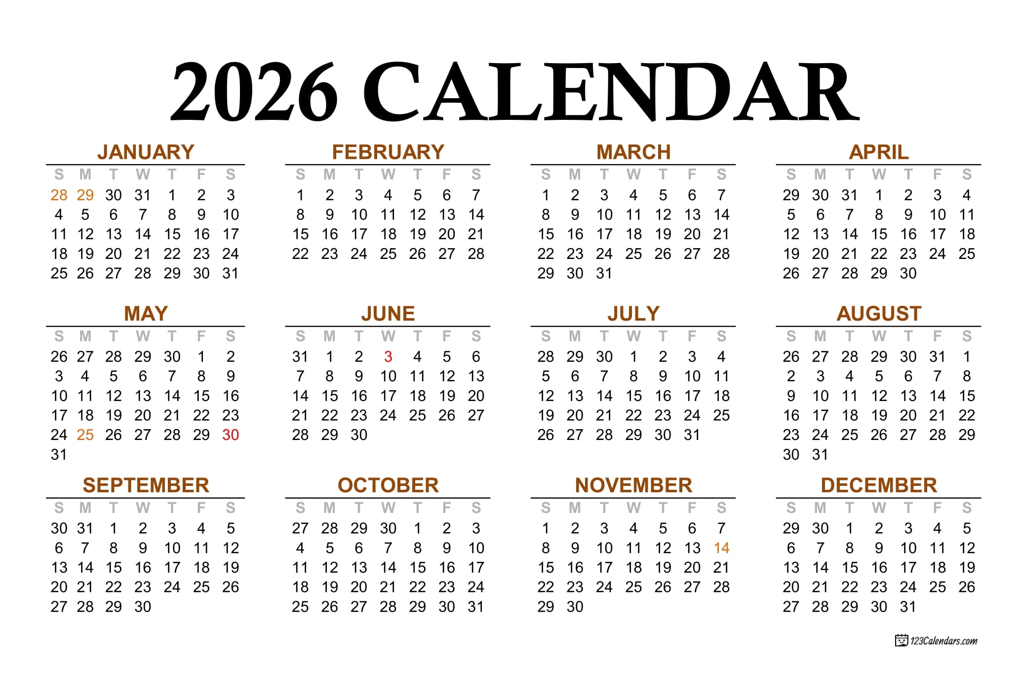 Wiki Calendar February 2026